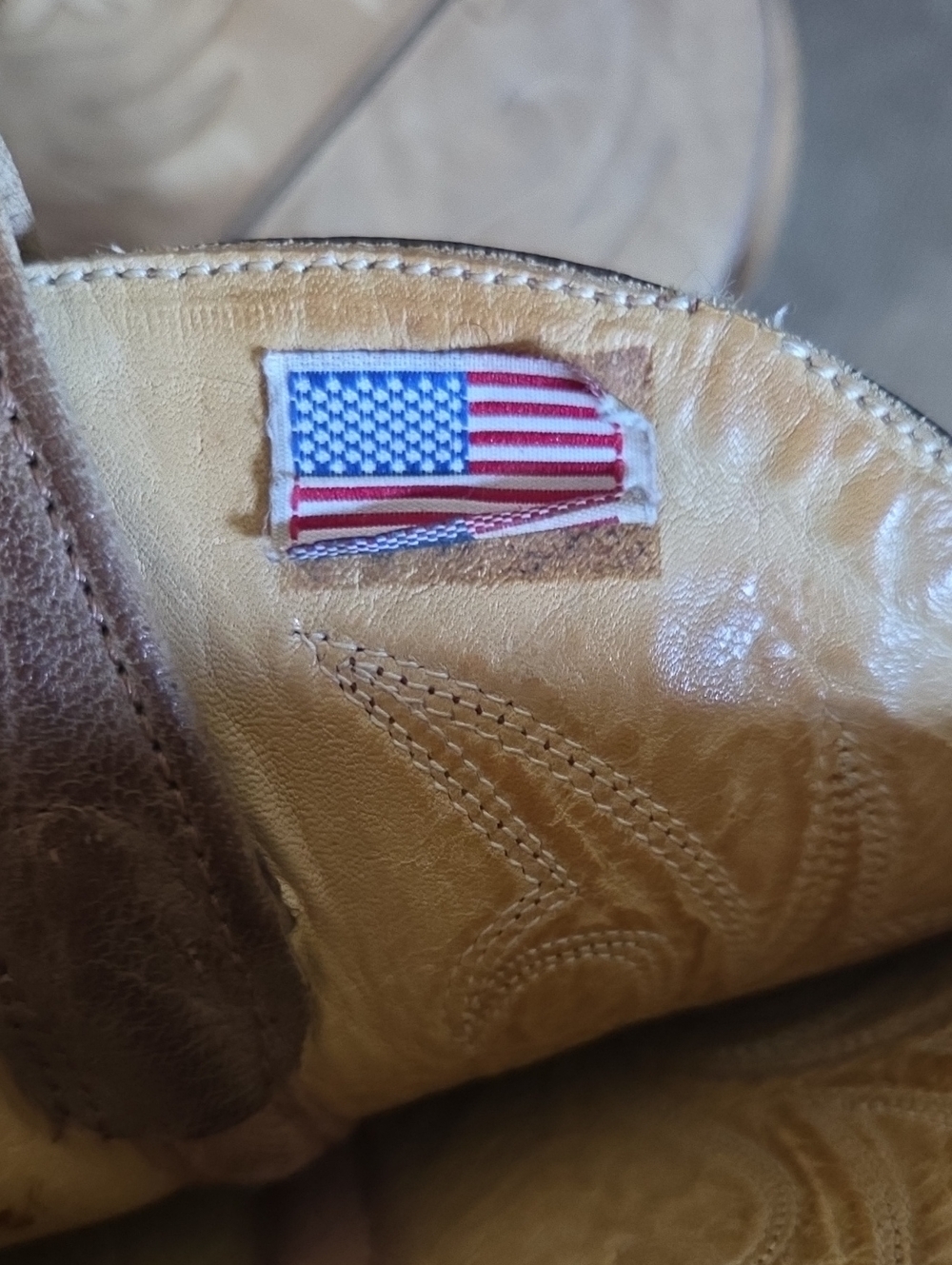 Vintage Heritage West Western Cowboy Boots Genuine Leather Mens Size 11D - Picture 7 of 8